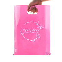 Sacs de courses en plastique découpés sur mesure avec poignées, personnalisés avec logo imprimé, en HDPE et LDPE, directement de l'usine