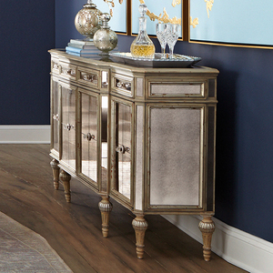 Buffets AIYI, tables, finition miroir or ou argent, luxe moderne, <span class=keywords><strong>buffet</strong></span> <span class=keywords><strong>blanc</strong></span> large - Product Image 4