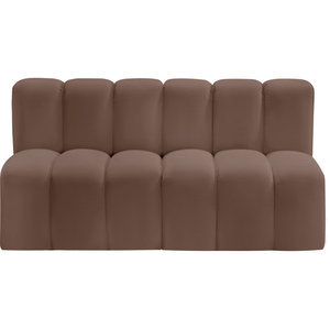 Canapé-lit pliable moderne en velours et cuir de 60 pouces - Product Image 2