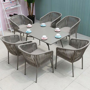 GCH नवीनतम डिजाइन आउटडोर रस्सी खाने की मेज और कुर्सी सेट - Product Image 2