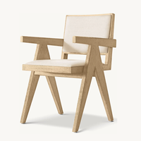 Sassanid OEM Meilleure vente Salle à manger américaine au design moderne et contemporain Jacob Fauteuil de salle à manger en tissu encadré