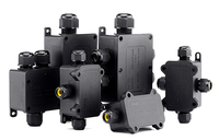 Venta caliente PA66 Interruptor de monitoreo al aire libre Enchufe Caja de instrumentos electrónicos Caja de conexiones impermeable Nivel de protección IP68