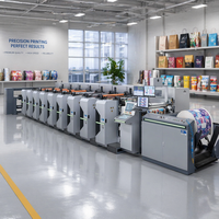 Máquina de Impresión Flexográfica Compacta de Bajo Consumo para Pequeños Talleres Europeos de Empaquetado Ecológico