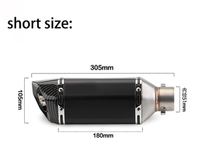 51mm universel <span class=keywords><strong>moto</strong></span> tuyau d'échappement modifié AK silencieux tuyau 300mm échappement <span class=keywords><strong>Moto</strong></span> pour NINJA400 R3 XJ6 MT07 300mm - Product Image 2