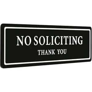 Premium Customized Premium No Soliciting Thank You Sign Door Magnet, Door Sign 2.35" x 8.25 Home Office Decal
