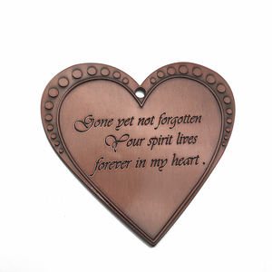 Etiqueta colgante de memoria única para campanas de viento, gota de metal, memoria de los muertos - Product Image 4