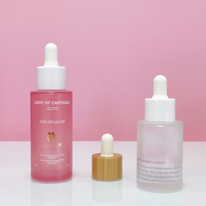 In Stock 5ml 10ml 15ml 20ml 30ml 50ml 60ml 80ml 100ml Frosted clear Glass Cosmetic Essential Oil Dropper Bottle with Pipette - Product Image 3