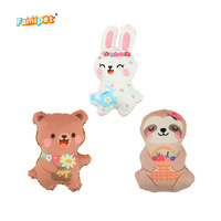 Jouet en peluche doux et froissé pour animaux de compagnie, design animal mignon sur le thème du printemps, jouet couineur pour chien, vente en gros personnalisée du fabricant Famipet