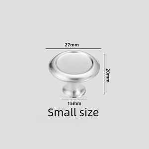 Kenop Lemari Gaya Eropa, Gagang Tarik Porselen Datar Satu Lubang, Kenop Laci Minimalis Modern dari Paduan Seng Bulat - Product Image 5