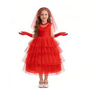 Nuevo Disfraz <span class=keywords><strong>de</strong></span> Sirena <span class=keywords><strong>de</strong></span> Halloween para Niñas, Vestido Rojo <span class=keywords><strong>de</strong></span> Tul <span class=keywords><strong>de</strong></span> Algodón con Falda, Estilo <span class=keywords><strong>Reina</strong></span> <span class=keywords><strong>de</strong></span> <span class=keywords><strong>Corazones</strong></span> - Product Image 2