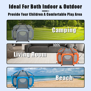 PRODIGY UF001 Tente de jeu pour animaux de compagnie imperméable, pliable, en plastique, facile à installer, pour le camping - Product Image 5