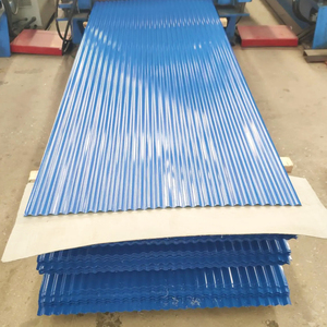 Revêtement de toiture et de paroi d'entrepôt industriel, panneau ondulé galvanisé, tôle de toiture en acier galvanisé prépeint - Product Image 4