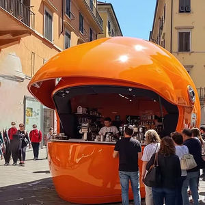 Grande arte all'aperto dell'acciaio inossidabile-casco creativo della motocicletta e scultura della casa del caffè fatti a mano con la tecnica di placcatura - Product Image 3