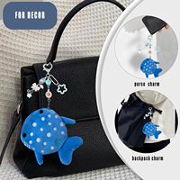 Porte-monnaie en peluche Requin baleine avec fermeture éclair, porte-clés mignon, pochette à monnaie Kawaii faite à la main, importée pour femmes
