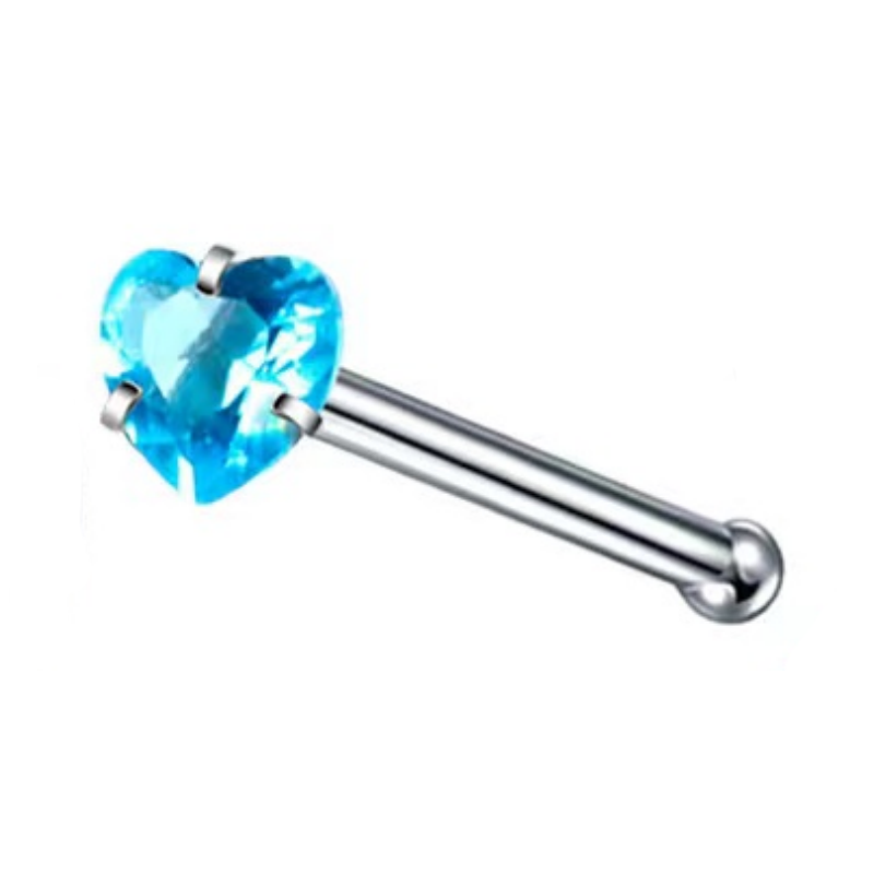 Blue pin-heart