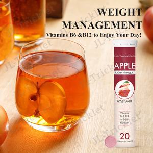 Julong OEM Comprimés effervescents au vinaigre de cidre de pomme biologique Comprimés effervescents Vegan ACV Compléments au vinaigre de cidre de pomme - Product Image 6