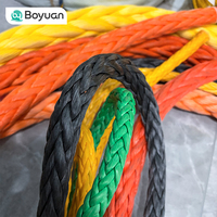 Cordes UHMWPE 12 brins de haute qualité, cordes d'amarrage marines colorées anti-UV, cordes synthétiques pour treuil 12000 lbs, cordes pour ring de boxe