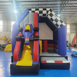 Vente d'usine : Combo de toboggans gonflables pour enfants, modèle <span class=keywords><strong>Camion</strong></span> de course - Product Image 4