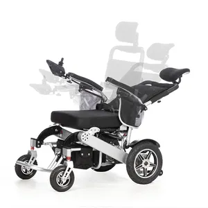 2023 fauteuil roulant électrique en aluminium nouvellement conçu Portable fauteuil roulant pliant pour personnes âgées fauteuil roulant électrique