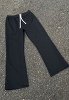Offre Spéciale unisexe coton lourd surdimensionné Baggy pantalons de survêtement personnalisé coupe bord ourlet brut hommes couleur unie jambe large pantalons de survêtement
