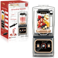 Mixeur Smoothie AKANE A.82901 800W, Mixeur Haute Vitesse, Bol de Mélange 2L, 18000 tr/min, 6 Lames pour Broyer la Glace et Mélanger, Appareil de Cuisine