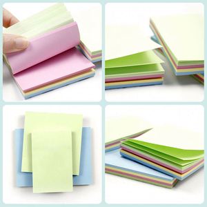 ปรับแต่งไดอารี่โน้ตสีธรรมดาขายส่งยอดนิยม กระดาษโน้ตแบบมีกาว อุปกรณ์สำนักงานและอุปกรณ์การเรียน ขนาด 3 * 3 นิ้ว - Product Image 2