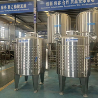 Cuves à vin et à fruits Cassman SS304 500L-3000L avec enveloppe glycolée et vanne de régulation de pression mécanique pour la fermentation en cave à vin