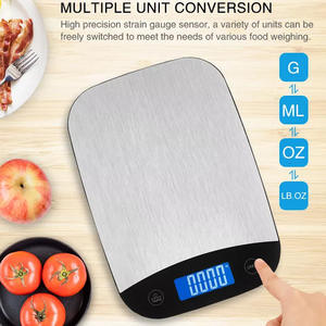 Cross-Border Stainless Steel 15KG Electronic Scale Small Food Precision Kitchen Scale with Tempered Glass for Household Use - Product Image 4