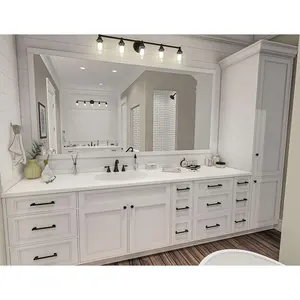 CBMmart Customized Factory Price Classical Furniture Ready Made Wall Mount Mirror Bathroom Cabinet Design Made in China