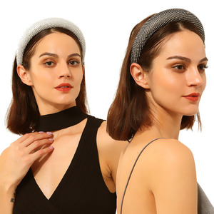 Hua Liyu – bandeau en éponge avec strass pour femmes, accessoires de coiffure élégants pour le quotidien, avec traitement diamanté Sh74145 - Product Image 2