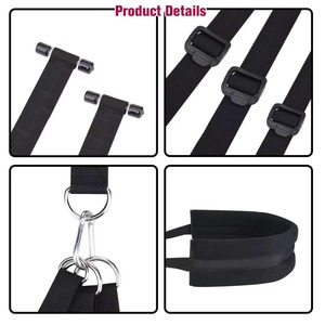 Columpio sexual para puerta con asiento y almohadilla para piernas, columpio erótico colgante para interiores, juguetes sexuales para parejas, muebles sexuales, BDSM, bondage, restricciones. - Product Image 2
