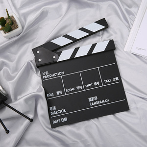 Master Gu Wooden Clapperboard 30cmx27cm Director Film Production Prop Photography Accessory Photo Booth Decor - Product Image 3