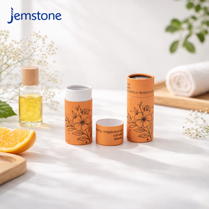 High End Eco Friendly Kraft Cardboard Face Cream Lotion Paper Cylinder Packaging Loose Powder Perfume Paper Tube Packaging Box - Product Image 5