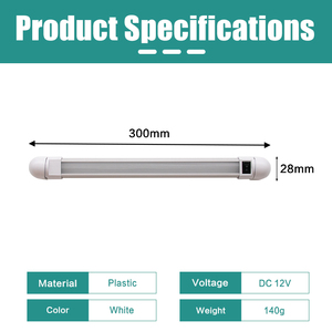 Lámpara LED de <span class=keywords><strong>Techo</strong></span> para RV de 12V, 12 Pulgadas, Iluminación Interior con Interruptor, Lámpara para Armario, Guardarropa, Autocaravana, Camión, Yate - Product Image 2