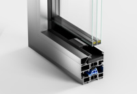 Fenêtre à battant en aluminium à double vitrage à faible E de style moderne avec fonction d'inclinaison à rupture thermique pour une utilisation extérieure dans la maison et le bureau