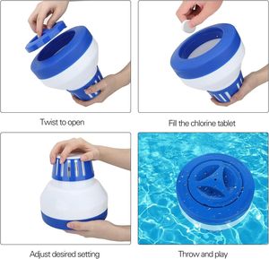 수영 액세서리 수영장 용 화학 정제 용 플라스틱 플로팅 디스펜서 - Product Image 2
