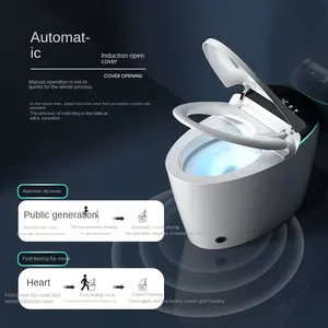 Factory Direct Sale Wholesale Automatic Floor Mounted Water Closet Bathroom Intelligent Ceramic Smart Toilet Commode For Home