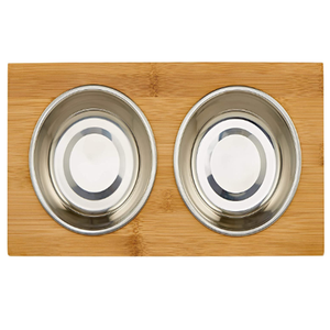 Tinggi Anjing dan Kucing Pet Feeder, Double Bowl Mengangkat Berdiri Dilengkapi dengan Tambahan Dua Stainless Steel Mangkuk untuk Anjing Kecil - Product Image 6