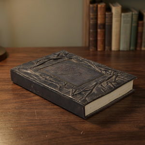 Handmade Mini Horror Face Grimoire Genuine Leather Journal Pencil 120 Deckle Edge Pages Book Shadows Perfect Gift Every Occasion - Product Image 3