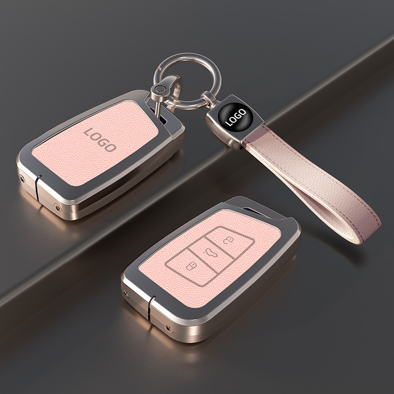 Funda para llave C rosa con correa para la muñeca