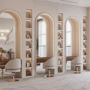 Free Design European Salon Furniture | Hair Care Counter & Display Stand for Beauty Shop Interior Decoration - Product Image 1