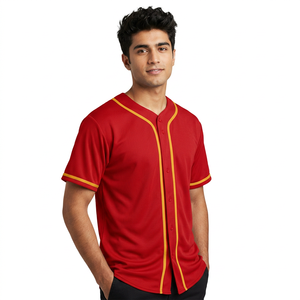 เสื้อเบสบอลกระดุมเต็มหน้าเสื้อผู้ผลิตและจัดจำหน่ายจากปากีสถาน - Product Image 1