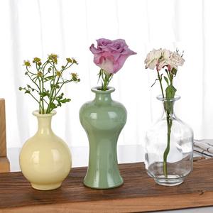 Style nordique créatif verre <span class=keywords><strong>diamant</strong></span> forme petit Vase maison salon Table basse ornement décoratif Arrangement de fleurs séchées - Product Image 4