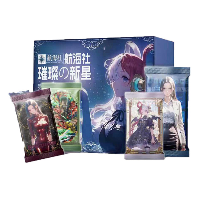 Japanese Anime Game Collectible Cards Anime Cartas Luffy Zoro Sanji Nami Card 32 Box Wholesale  One TCG Piece Lucky Cards