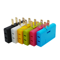 Convertisseur de puissance de sortie w, Mini prise de courant, chargeur rotatif, adaptateur de prise murale, séparateur de prise de 1 à 3, Conversion de puissance
