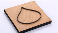 Di alta qualità in acciaio personalizzato lama giapponese taglio del legno muore in legno per incisione Base di stampo per coltello artigianale in pelle