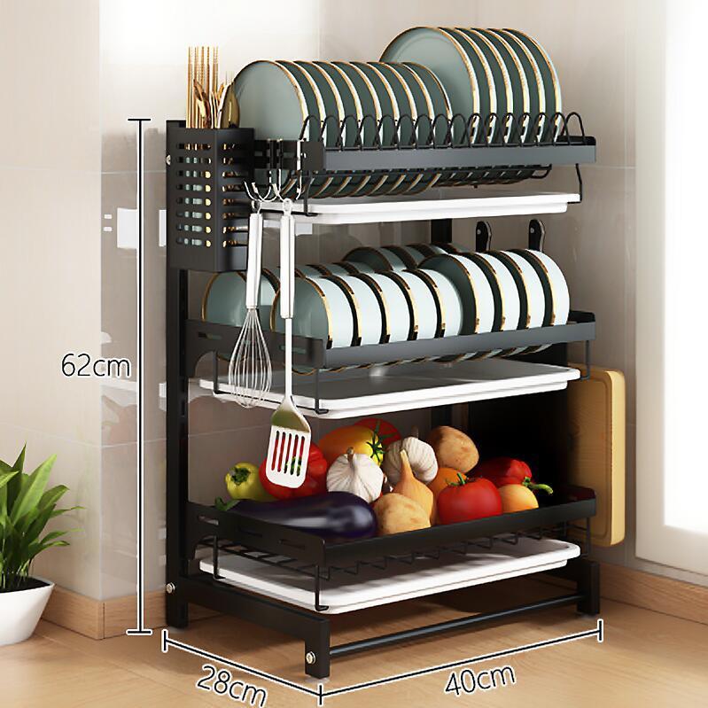 Black 3-layer standing