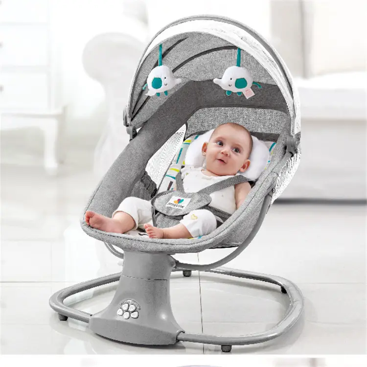 Yenidoğan bebek sallanan sandalye çocuk bebek beşiği elektrik yatak konfor salıncak uzanmış müzik sandalye bebek beşikleri 0-3Y