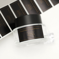 Autocollants personnalisés logo de luxe imperméable à l'eau auto-adhésif vinyle cosmétique bouteille étiquette double face impression autocollant