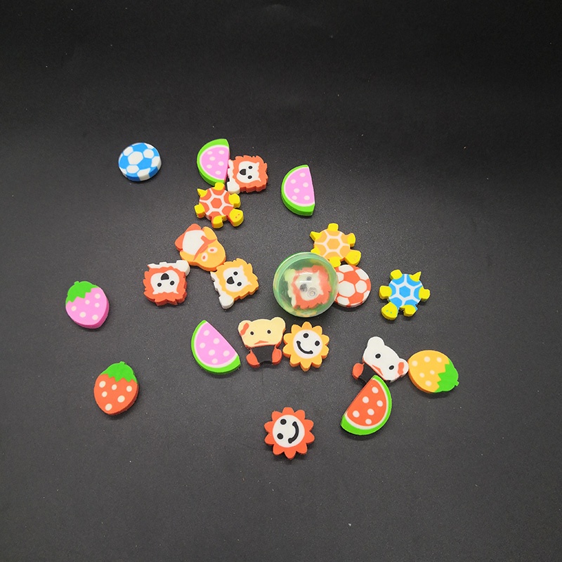 Оптовая продажа, резиновый цветной мини-ластик в форме животного